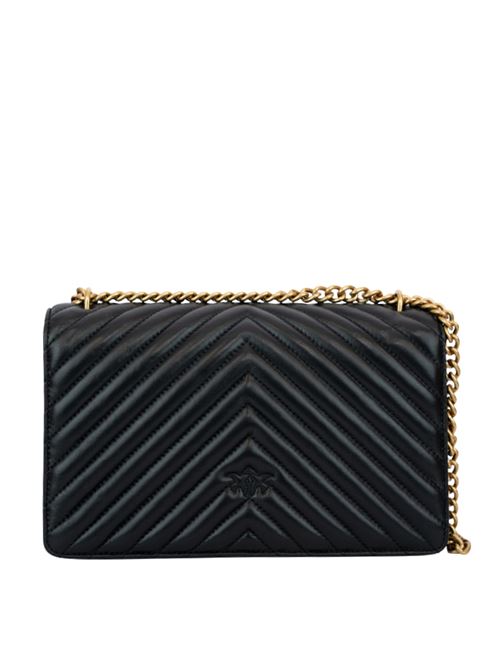 Borsa Classic Love One Chevron nero oro PINKO | 100941 A0GKZ99Q